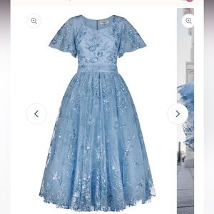 JESSAKAE BLUE ELSA DRESS | XL sz 14 | EUC | Holiday dress Christmas